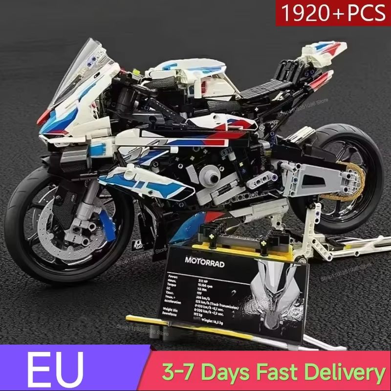 Model Kit Anubis - 1920pcs Motorcycle Building Bocks Simulation Model