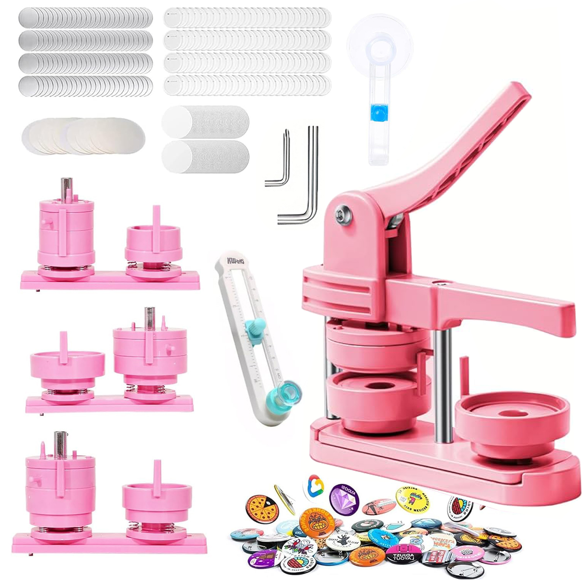 Model Kit In Era - Button Maker Machine 2.25-in + Circle