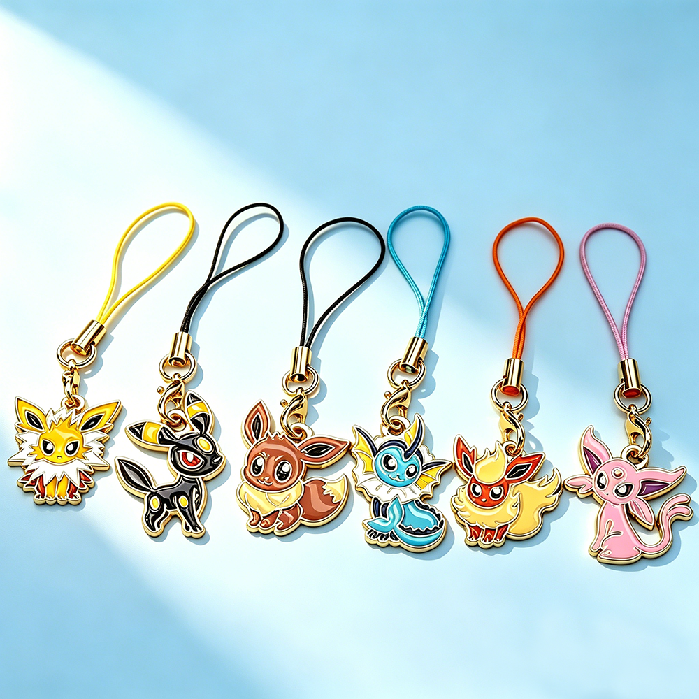 Model Kit Mobil - 6Pcs Hot Anime Pokemon Eevee Phone