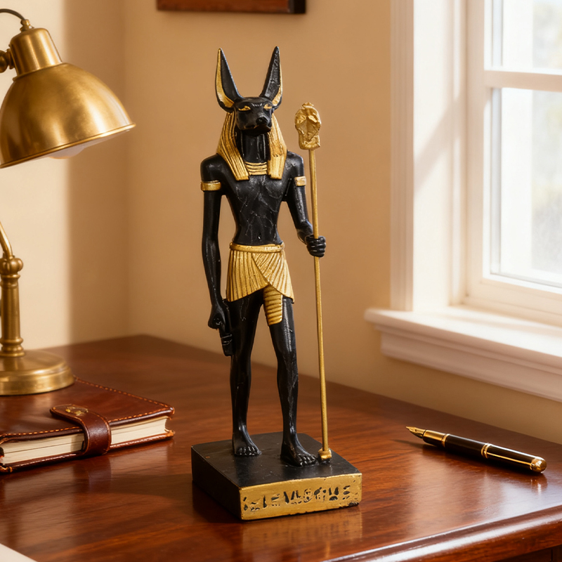 Model Kit Anubis - Egyptian Anubis Resin Statue Vintage Jackal