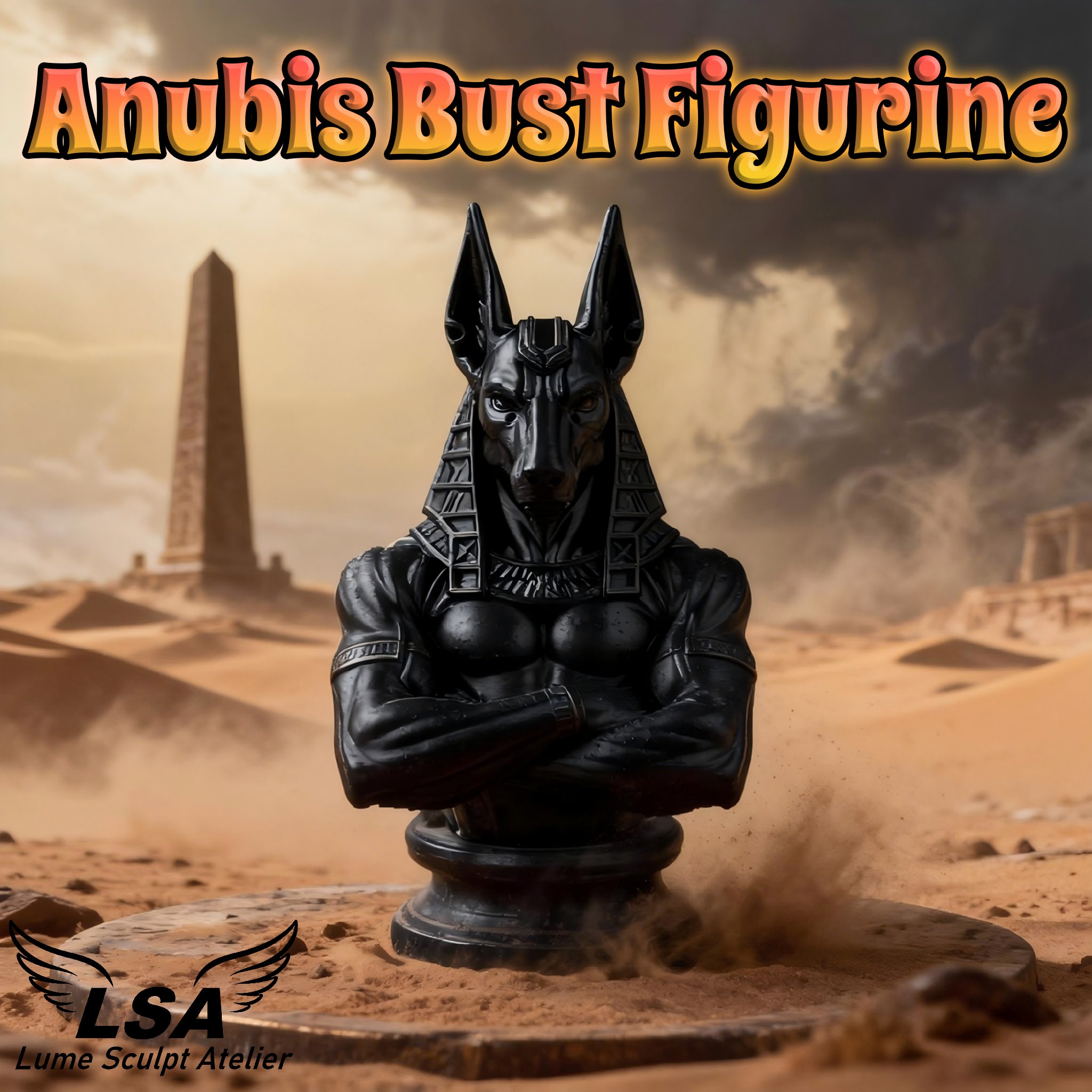 Anubis Bust Figurine 3D Printe - Model Kit Anubis reseña y precio