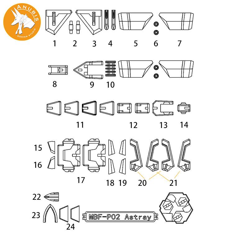 Detail Upgrade Parts for MG Re - Model Kit Anubis reseña y precio