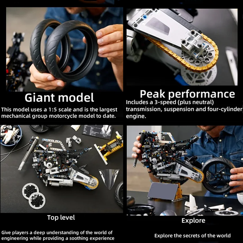 1920pcs Motorcycle Building Bo - Model Kit Anubis reseña y precio