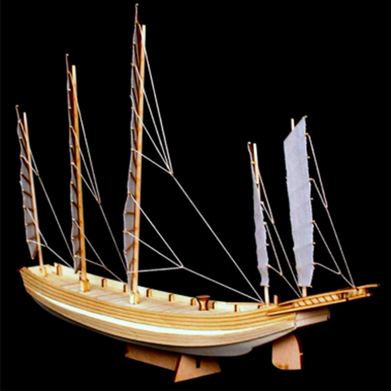 1pcs Chinese sand boat wooden  - Model Kit Yacht reseña y precio