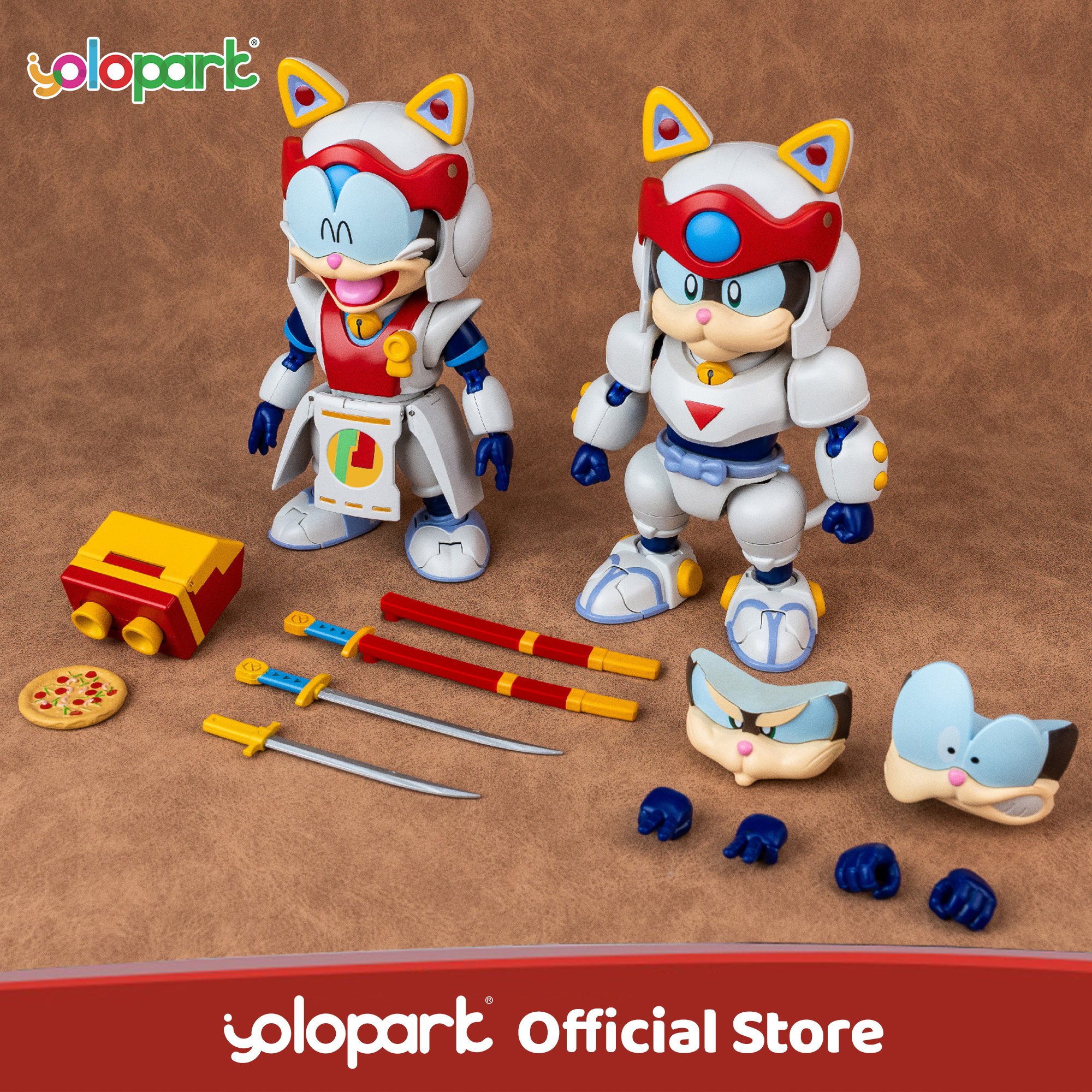 YOLOPARK 13.3cm Samurai Pizza  - Model Kit Yolopark reseña y precio