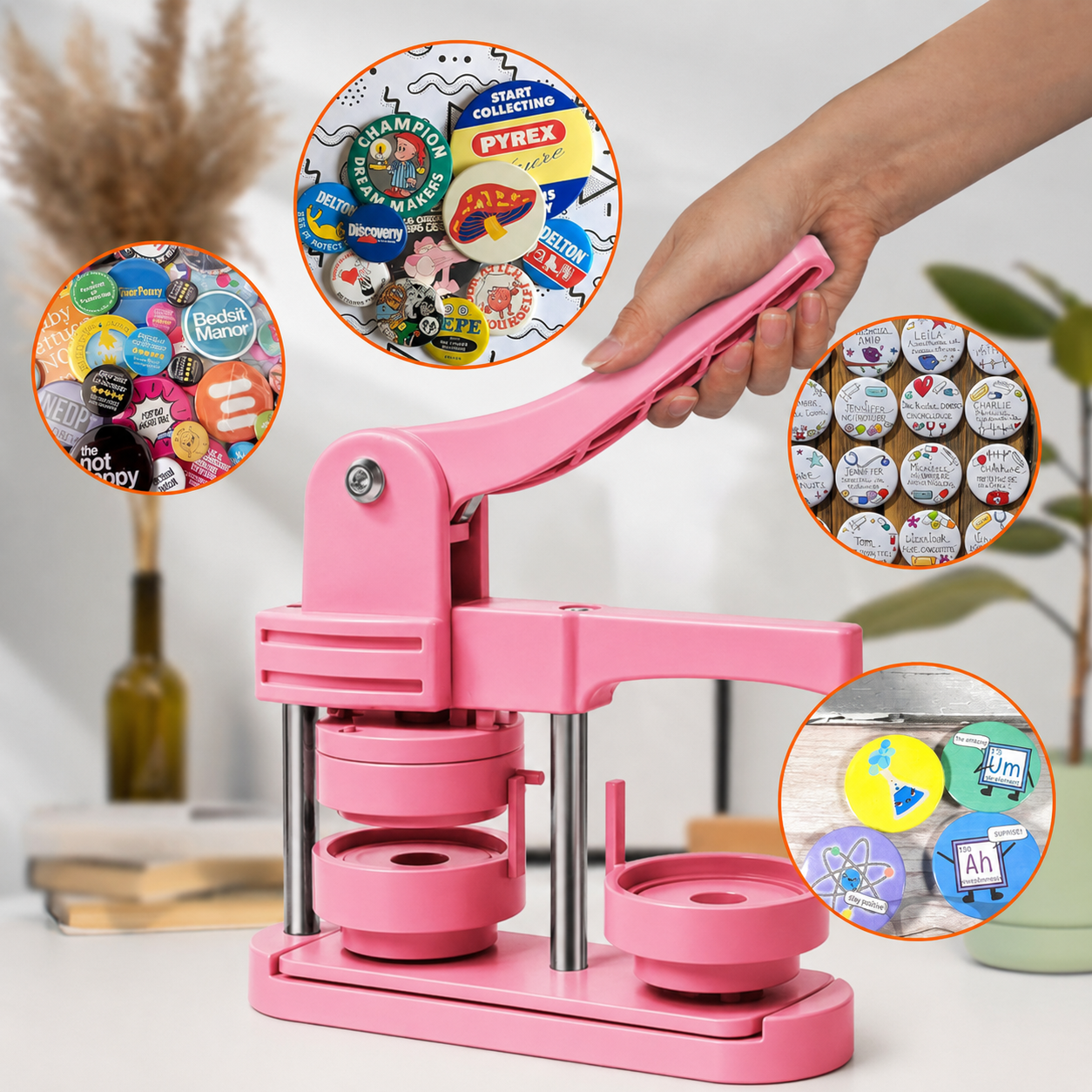 Button Maker Machine 2.25-in + - Model Kit In Era reseña y precio