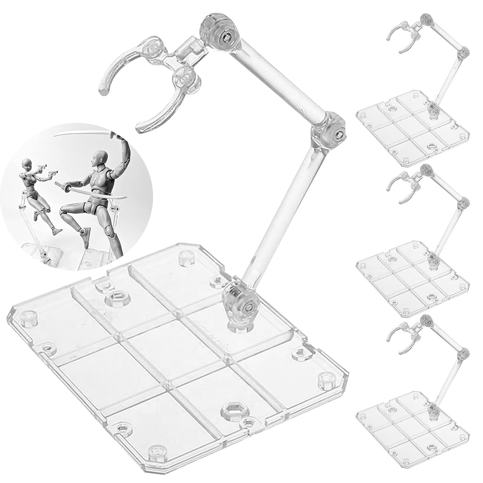 Clear Action Figure Stand,Asse - Model Kit Hg reseña y precio