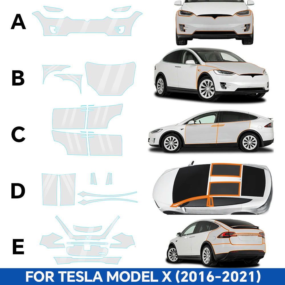 9MIL For Tesla Model X 2016-20 - Logo Model Kit reseña y precio