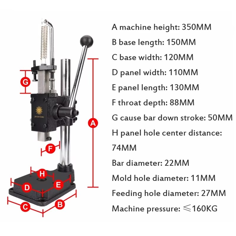 Heavy Duty Manual Press Machin - Model Kit In Era reseña y precio