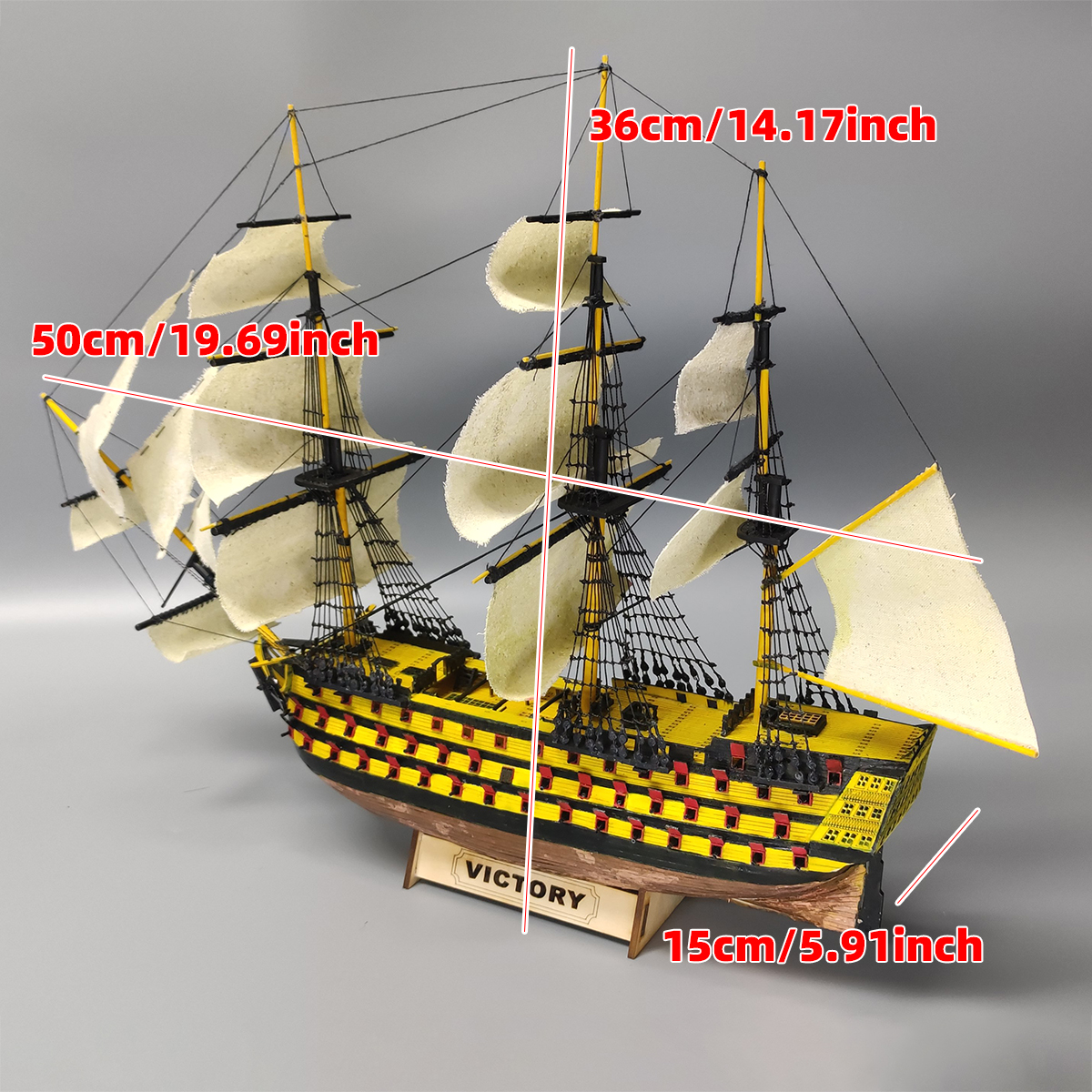 1/200 HMS Victory ship of the  - Model Kit Yacht reseña y precio