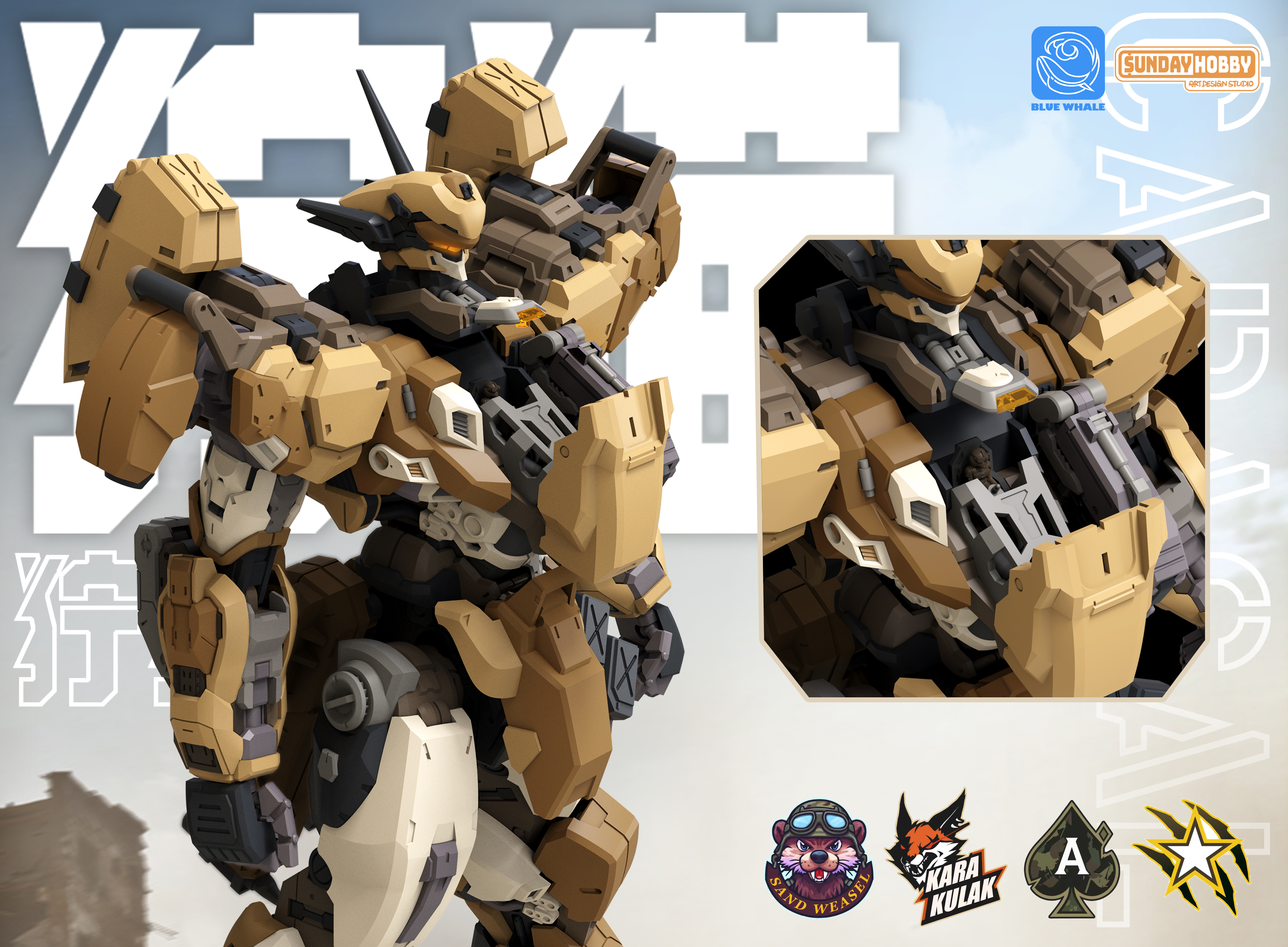 NEW MingJiangZhuan Caracal San - Model Kit Xà Nữ reseña y precio